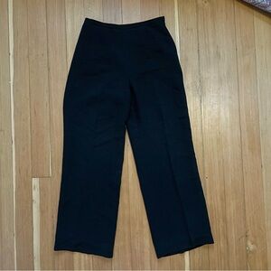 Talbots black white polka dot trousers dress pants 6